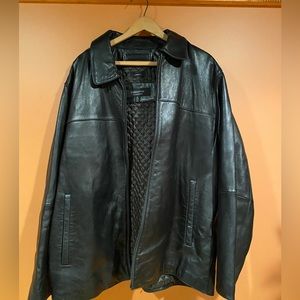 Mens XL genuine lamb real leather jacket